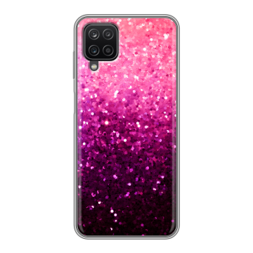 Силиконовый чехол на Samsung Galaxy A12 с принтом Блестки