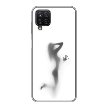 Силиконовый чехол на Samsung Galaxy A12 с принтом Силуэт