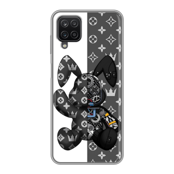 Силиконовый чехол на Samsung Galaxy A12 с принтом Луи робот