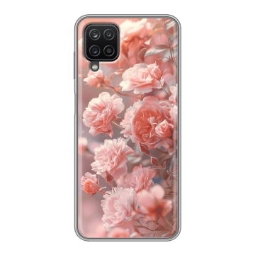 Силиконовый чехол на Samsung Galaxy A12 с принтом Розовые розы
