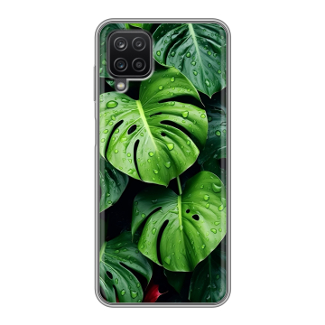 Силиконовый чехол на Samsung Galaxy A12 с принтом Листья Силиконовый чехол на Samsung Galaxy A12 с принтом Листья