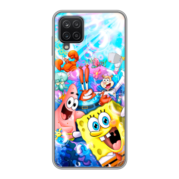 Силиконовый чехол на Samsung Galaxy A12 с принтом спанчбоб спанч боб Силиконовый чехол на Samsung Galaxy A12 с принтом спанчбоб спанч боб