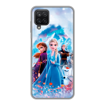 Силиконовый чехол на Samsung Galaxy A12 с принтом Холодное сердце Frozen Силиконовый чехол на Samsung Galaxy A12 с принтом Холодное сердце Frozen