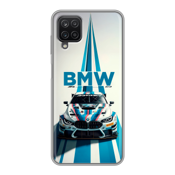 Силиконовый чехол на Samsung Galaxy A12 с принтом БМВ BMW Силиконовый чехол на Samsung Galaxy A12 с принтом БМВ BMW