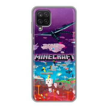 Силиконовый чехол на Samsung Galaxy A12 с принтом Майнкрафт Minecraft Силиконовый чехол на Samsung Galaxy A12 с принтом Майнкрафт Minecraft