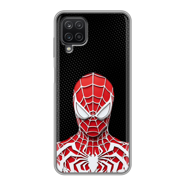 Силиконовый чехол на Samsung Galaxy A12 с принтом человек паук spiderman Силиконовый чехол на Samsung Galaxy A12 с принтом человек паук spiderman