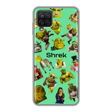 Силиконовый чехол на Samsung Galaxy A12 с принтом Шрек Shrek Силиконовый чехол на Samsung Galaxy A12 с принтом Шрек Shrek