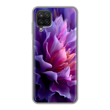 Силиконовый чехол на Samsung Galaxy A12 с принтом женский цветы Силиконовый чехол на Samsung Galaxy A12 с принтом женский цветы
