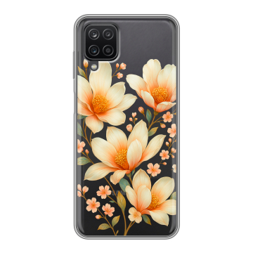 Силиконовый чехол на Samsung Galaxy A12 с принтом Цветы Силиконовый чехол на Samsung Galaxy A12 с принтом Цветы