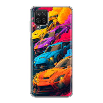 Силиконовый чехол на Samsung Galaxy A12 с принтом Тачки Силиконовый чехол на Samsung Galaxy A12 с принтом Тачки
