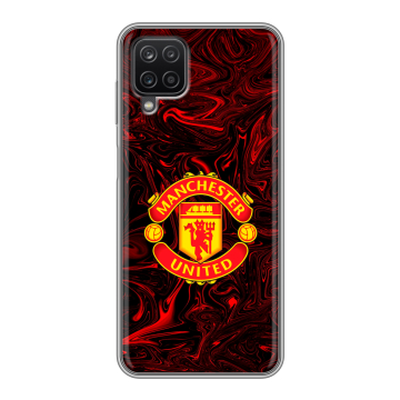 Силиконовый чехол на Samsung Galaxy A12 с принтом Manchester United Силиконовый чехол на Samsung Galaxy A12 с принтом Manchester United