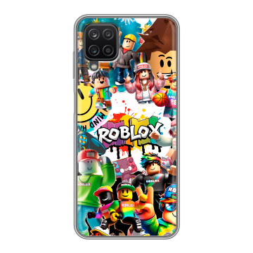 Силиконовый чехол на Samsung Galaxy A12 с принтом Roblox Роблокс Силиконовый чехол на Samsung Galaxy A12 с принтом Roblox Роблокс