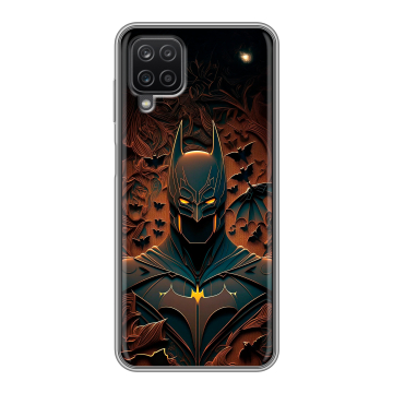 Силиконовый чехол на Samsung Galaxy A12 с принтом Batman Бэтмен