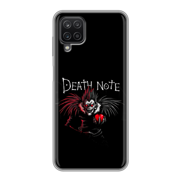 Силиконовый чехол на Samsung Galaxy A12 с принтом Death note Тетрадь смерти