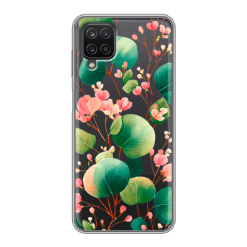 Силиконовый чехол на Samsung Galaxy A12 с принтом женский