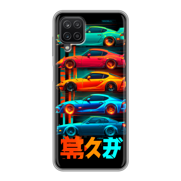 Силиконовый чехол на Samsung Galaxy A12 с принтом машины тачки Силиконовый чехол на Samsung Galaxy A12 с принтом машины тачки