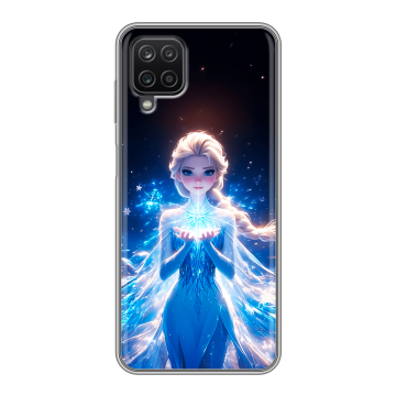 Силиконовый чехол на Samsung Galaxy A12 с принтом Холодное сердце Frozen Силиконовый чехол на Samsung Galaxy A12 с принтом Холодное сердце Frozen