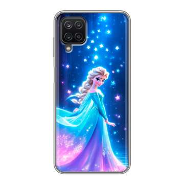 Силиконовый чехол на Samsung Galaxy A12 с принтом Холодное сердце Frozen Силиконовый чехол на Samsung Galaxy A12 с принтом Холодное сердце Frozen