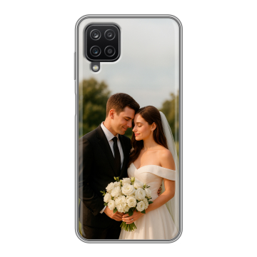 Силиконовый чехол на Samsung Galaxy A12 с принтом со своим фото