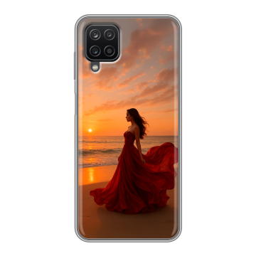 Силиконовый чехол на Samsung Galaxy A12 с принтом со своим фото