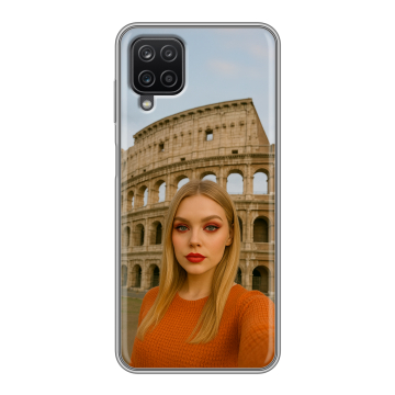 Силиконовый чехол на Samsung Galaxy A12 с принтом чехол с фото