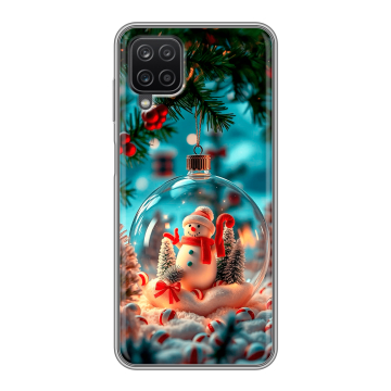 Силиконовый чехол на Samsung Galaxy A12 с принтом Новый год