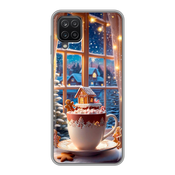 Силиконовый чехол на Samsung Galaxy A12 с принтом Новый год