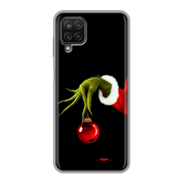 Силиконовый чехол на Samsung Galaxy A12 с принтом Новый год Гринч