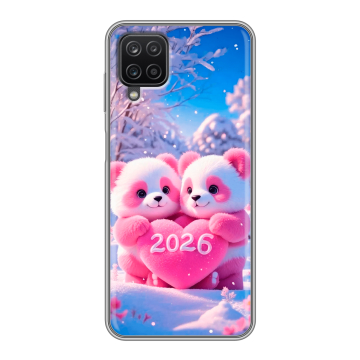 Силиконовый чехол на Samsung Galaxy A12 с принтом Новый год Силиконовый чехол на Samsung Galaxy A12 с принтом Новый год