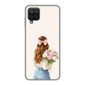Силиконовый чехол на Samsung Galaxy A12 с принтом женский Силиконовый чехол на Samsung Galaxy A12 с принтом женский