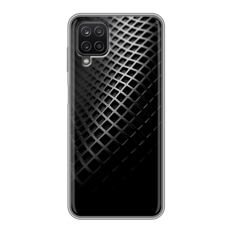 Силиконовый чехол на Samsung Galaxy A12 с принтом Текстура металла Силиконовый чехол на Samsung Galaxy A12 с принтом Текстура металла
