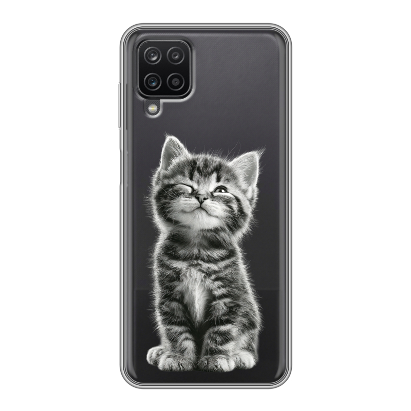 Силиконовый чехол на Samsung Galaxy A12 с принтом Котенок Силиконовый чехол на Samsung Galaxy A12 с принтом Котенок