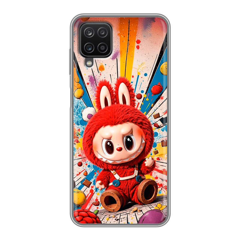 Силиконовый чехол на Samsung Galaxy A12 с принтом Labubu Лабубу Силиконовый чехол на Samsung Galaxy A12 с принтом Labubu Лабубу