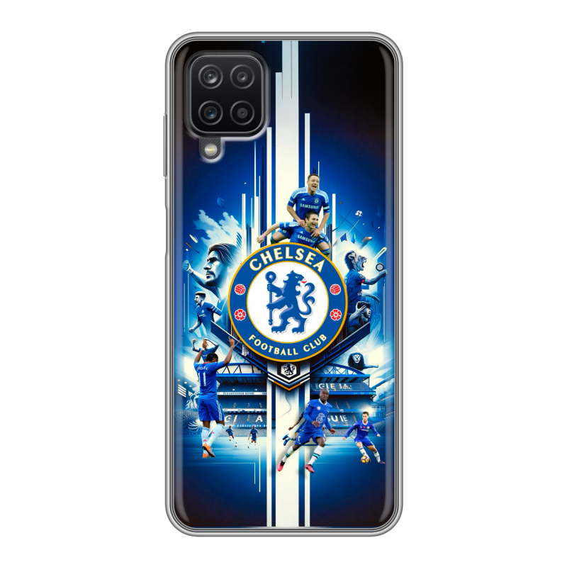 Силиконовый чехол на Samsung Galaxy A12 с принтом Chelsea Челси Силиконовый чехол на Samsung Galaxy A12 с принтом Chelsea Челси