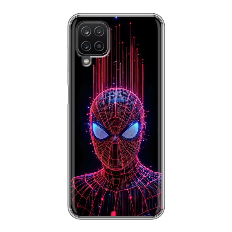 Силиконовый чехол на Samsung Galaxy A12 с принтом Spiderman Человек паук Силиконовый чехол на Samsung Galaxy A12 с принтом Spiderman Человек паук