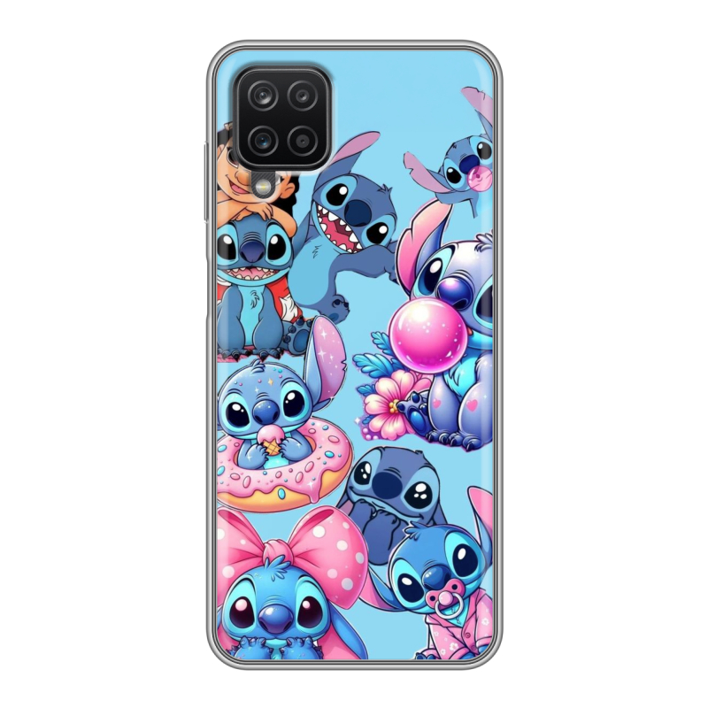 Силиконовый чехол на Samsung Galaxy A12 с принтом Лило и Стич Силиконовый чехол на Samsung Galaxy A12 с принтом Лило и Стич