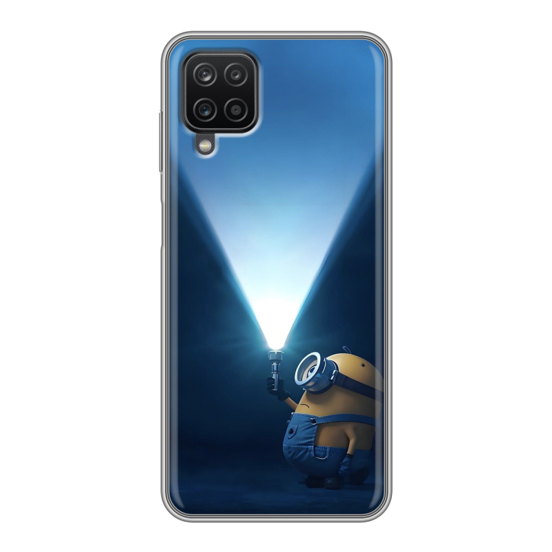 Силиконовый чехол на Samsung Galaxy A12 с принтом Миньоны Силиконовый чехол на Samsung Galaxy A12 с принтом Миньоны