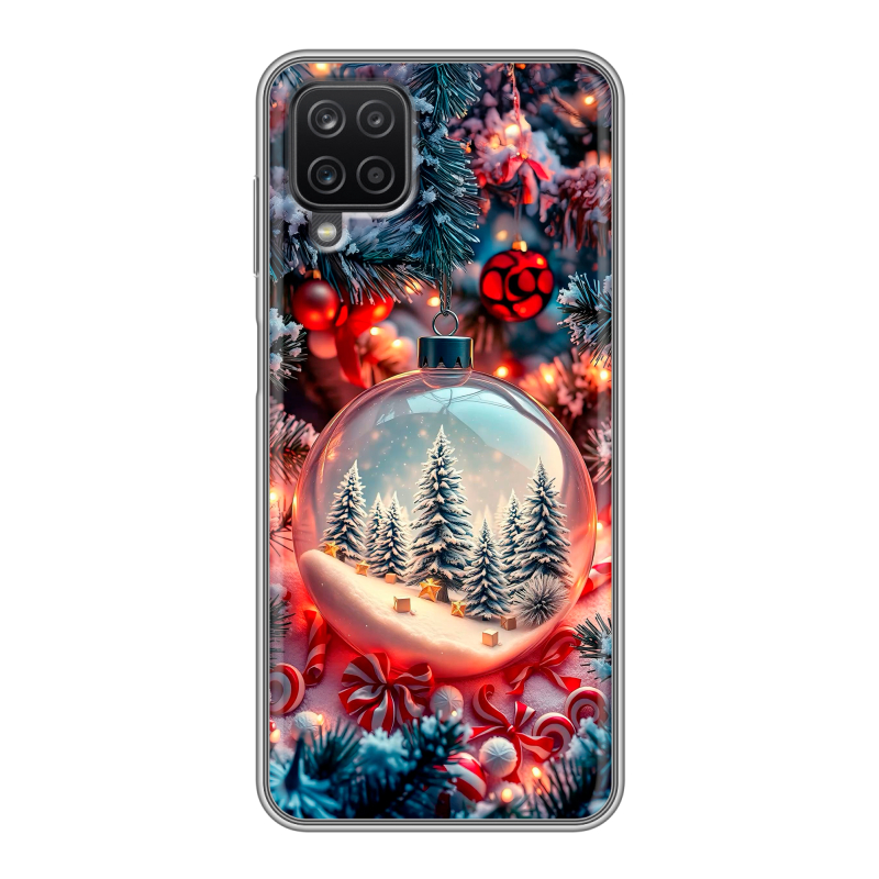 Силиконовый чехол на Samsung Galaxy A12 с принтом Новый год Силиконовый чехол на Samsung Galaxy A12 с принтом Новый год