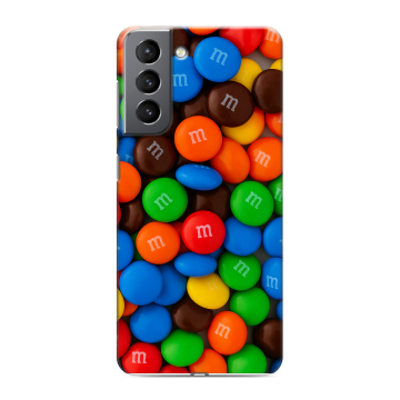 Силиконовый чехол на Samsung Galaxy S21 с принтом Конфеты Силиконовый чехол на Samsung Galaxy S21 с принтом Конфеты