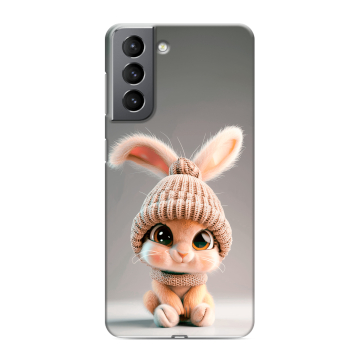 Силиконовый чехол на Samsung Galaxy S21 с принтом Кролик Силиконовый чехол на Samsung Galaxy S21 с принтом Кролик