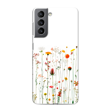 Силиконовый чехол на Samsung Galaxy S21 с принтом цветы Силиконовый чехол на Samsung Galaxy S21 с принтом цветы
