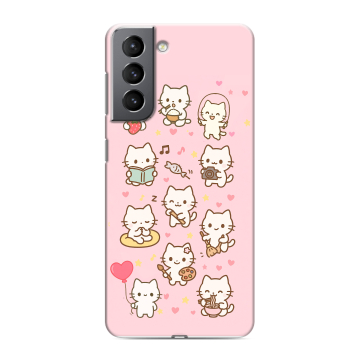 Силиконовый чехол на Samsung Galaxy S21 с принтом Hello Kitty Хелоу Кити Силиконовый чехол на Samsung Galaxy S21 с принтом Hello Kitty Хелоу Кити