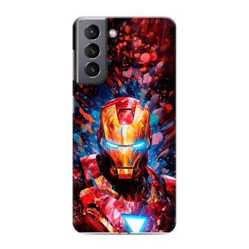 Силиконовый чехол на Samsung Galaxy S21 с принтом Железный человек Ironman Силиконовый чехол на Samsung Galaxy S21 с принтом Железный человек Ironman