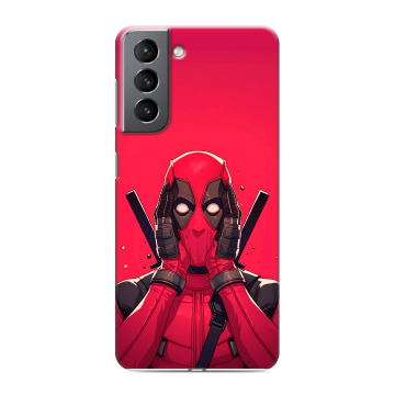 Силиконовый чехол на Samsung Galaxy S21 с принтом Дедпул Deadpool Силиконовый чехол на Samsung Galaxy S21 с принтом Дедпул Deadpool