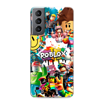 Силиконовый чехол на Samsung Galaxy S21 с принтом Roblox Роблокс Силиконовый чехол на Samsung Galaxy S21 с принтом Roblox Роблокс