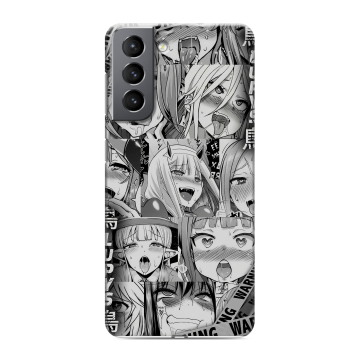 Силиконовый чехол на Samsung Galaxy S21 с принтом Ahegao Ахегао Аниме Силиконовый чехол на Samsung Galaxy S21 с принтом Ahegao Ахегао Аниме