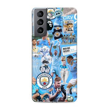 Силиконовый чехол на Samsung Galaxy S21 с принтом Man City Манчестер Сити Силиконовый чехол на Samsung Galaxy S21 с принтом Man City Манчестер Сити