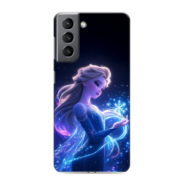 Силиконовый чехол на Samsung Galaxy S21 с принтом Холодное сердце Frozen Силиконовый чехол на Samsung Galaxy S21 с принтом Холодное сердце Frozen