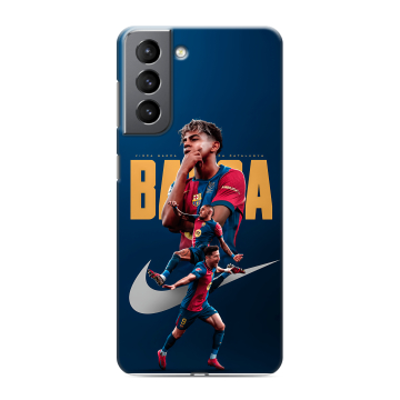 Силиконовый чехол на Samsung Galaxy S21 с принтом Барселона Barca Yamal Силиконовый чехол на Samsung Galaxy S21 с принтом Барселона Barca Yamal