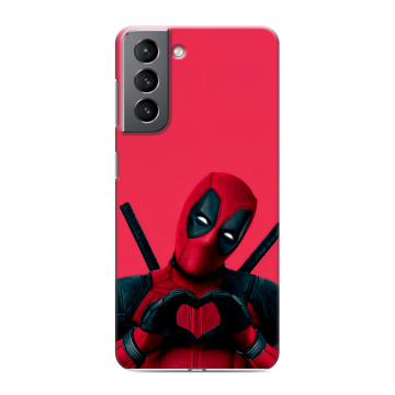 Силиконовый чехол на Samsung Galaxy S21 с принтом Дедпул Deadpool Силиконовый чехол на Samsung Galaxy S21 с принтом Дедпул Deadpool
